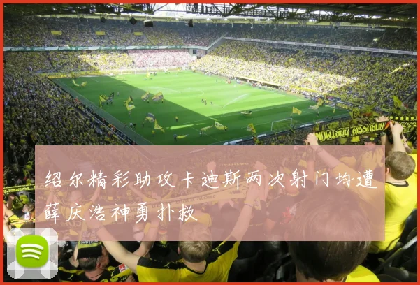 绍尔精彩助攻卡迪斯两次射门均遭薛庆浩神勇扑救
